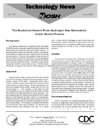 Image of publication Technology News 473 - The Explosion Hazard From Hydrogen Gas Generation Inside Sealed Frames