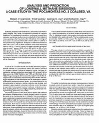 Image of publication Analysis and Prediction of Longwall Methane Emissions: A Case Study in the Pocahontas No. 3 Coalbed, VA