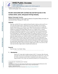 First page of Burden Associated with Nonfatal Slip and Fall Injuries in the Surface Stone, Sand, and Gravel Mining Industry