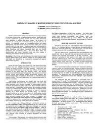 Image of publication Comparative Analysis of Moisture Sensitivity Index Tests for Coal Mine Roof