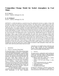 Image of publication Composition Change Model for Sealed Atmosphere in Coal Mines