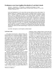 Image of publication Continuous Wave Laser Ignition Thresholds of Coal Dust Clouds