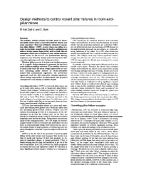 Image of publication Design Methods to Control Violent Pillar Failures in Room-and-Pillar Mines