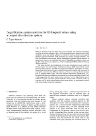 Image of publication Degasification System Selection for U.S. Longwall Mines Using an Expert Classification System