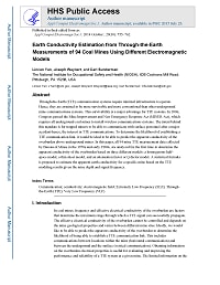 Image shows first page of Earth Conductivity Estimation from Through-the-Earth Measurements of 94 Coal Mines Using Different Electromagnetic Models