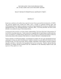 Image of publication Factors Affecting Fumes Production of an Emulsion and ANFO/Emulsion Blends