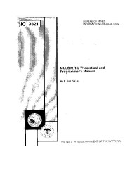 Image of publication MULSIM/NL Theoretical and Programmer's Manual