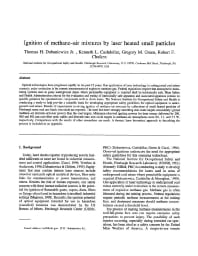 Image of publication Ignition of Methane-Air Mixtures by Laser Heated Small Particles