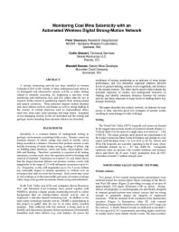 Image of publication Monitoring Coal Mine Seismicity with an Automated Wireless Digital Strong-Motion Network