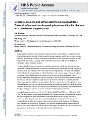 First page of Methane Emissions and Airflow Patterns on a Longwall Face: Potential Influences from Longwall Gob Permeability Distributions on a Bleederless Longwall Panel