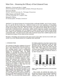 Image of publication Mine Fires - Measuring the Efficacy of Gas-Enhanced Foam