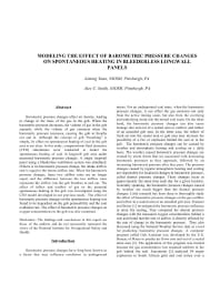 Image of publication Modeling the Effect of Barometric Pressure Changes on Spontaneous Heating in Bleederless Longwall Panels