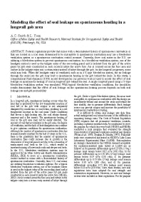 Image of publication Modeling the Effect of Seal Leakage on Spontaneous Heating in a Longwall Gob Area