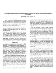 Image of publication Performance Characteristics for Welded Wire Screen Used for Surface Control in Underground Coal Mines