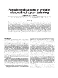 Image of publication Pumpable Roof Supports: An Evolution in Longwall Roof Support Technology