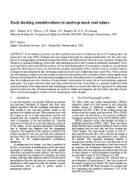 Image of publication Rock Dusting Considerations in Underground Coal Mines