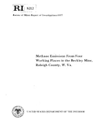 Image of publication Methane Emissions from Four Working Places in the Beckley Mine, Raleigh County, W. Va.