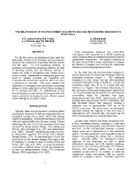 Image of publication The Relationship of Roof Movement and Strata-Induced Microseismic Emissions to Roof Falls