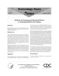 Image of publication Technology News 470 - Analysis of Hangups and Structural Failure in Underground Mine Ore Passes