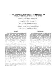 Image of publication Understanding Mine Fire Disasters by Determining the Characteristics of Deep-Seated Fires