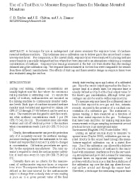 Image of publication Use of a Test Box to Measure Response Times for Machine-Mounted Monitors