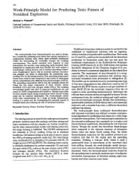 Image of publication Work-Principle Model for Predicting Toxic Fumes of Nonideal Explosives