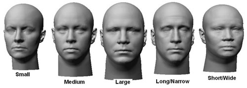 examples of five digital headforms