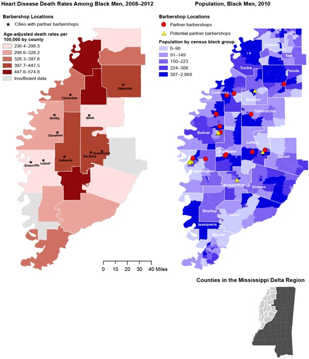 Maps of Mississippi Delta regions