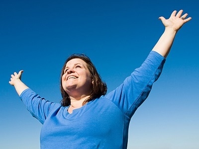 Image of a happy woman