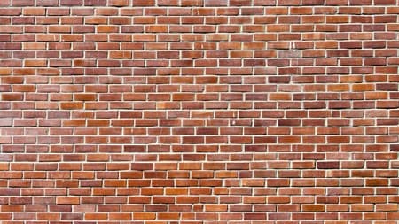 A brick wall.