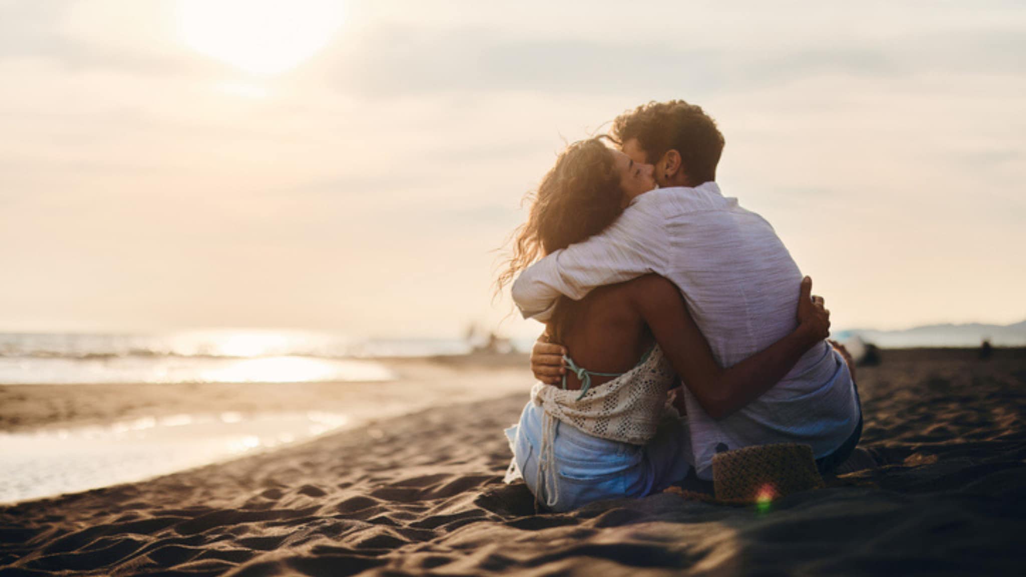 young couple at the beach