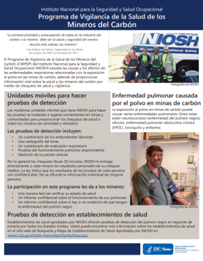 Programa de Vigilancia de la Salud de los Mineros del Carbón. Hoja de datos.