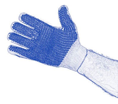 Guantes de agarre con puntos de PVC para usar con paneles de yeso.