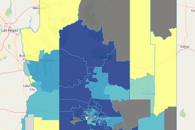 arizona melanoma map