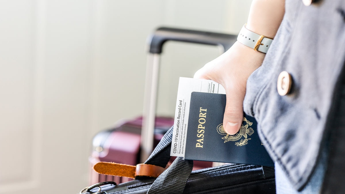 The traveler holds a passport issued by the United States.