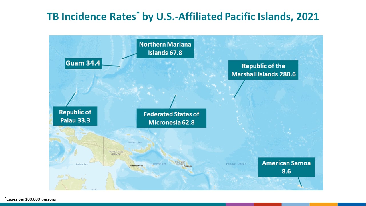 Among the U.S.-Affiliated Pacific Islands, incidence rates.