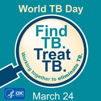 CDC World TB Day Web Graphic Aqua Background