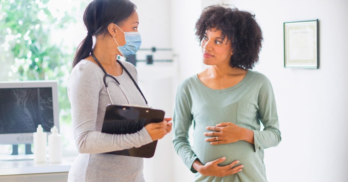 Doctor with pregnant woman