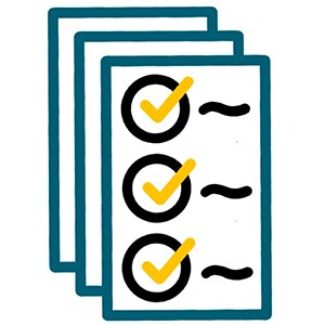 illustration of checklists